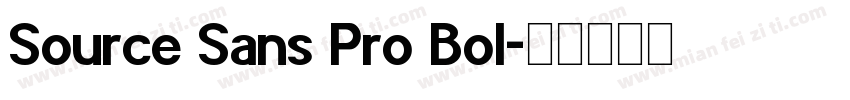 Source Sans Pro Bol字体转换